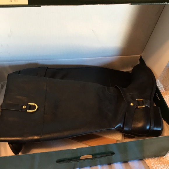 Ralph Lauren Mesa/Burnished BOOTS wide calf - Picture 16 of 16